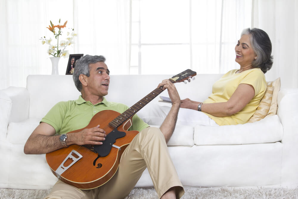 man playing guitar 